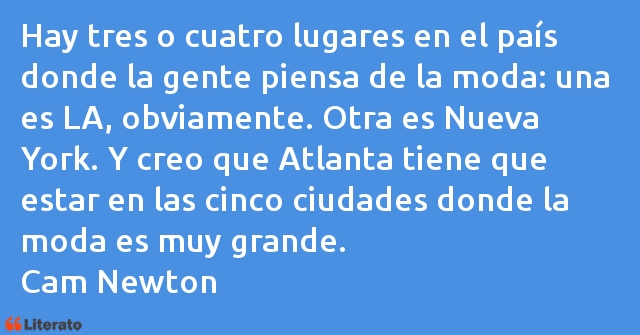 Frases de Cam Newton