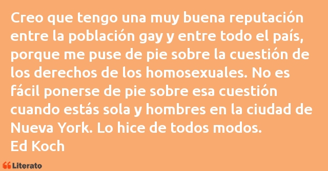 Frases de Ed Koch