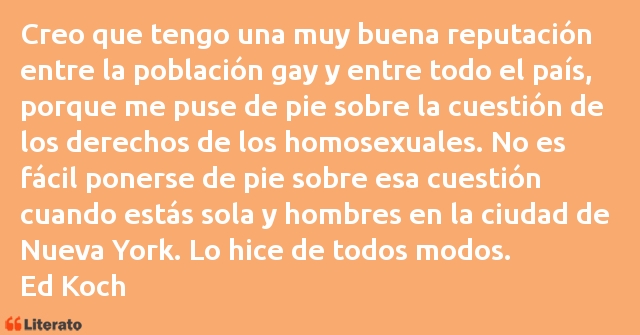 Frases de Ed Koch