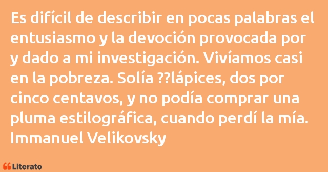 Frases de Immanuel Velikovsky