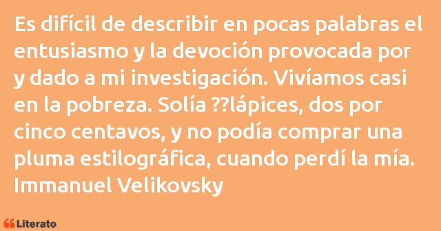 Frases de Immanuel Velikovsky