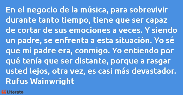 Frases de Rufus Wainwright