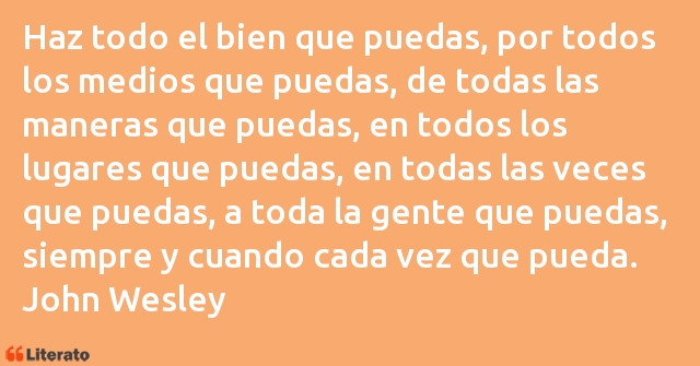 Frases de John Wesley