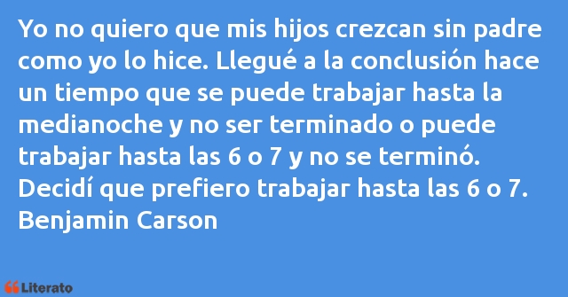 Frases de Benjamin Carson