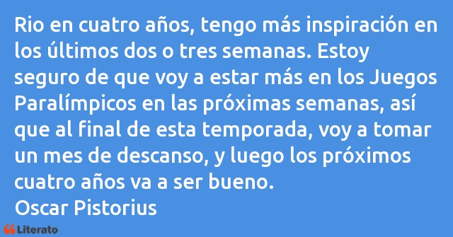 Frases de Oscar Pistorius