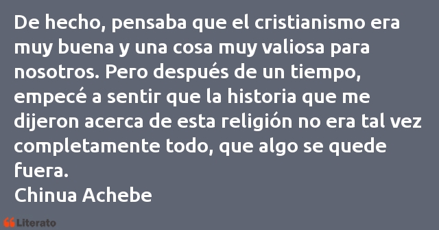 Frases de Chinua Achebe