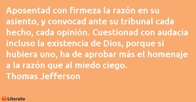 Frases de Thomas Jefferson