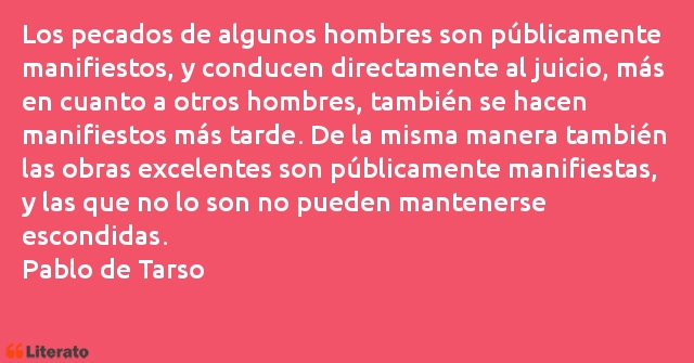 Frases de Pablo de Tarso