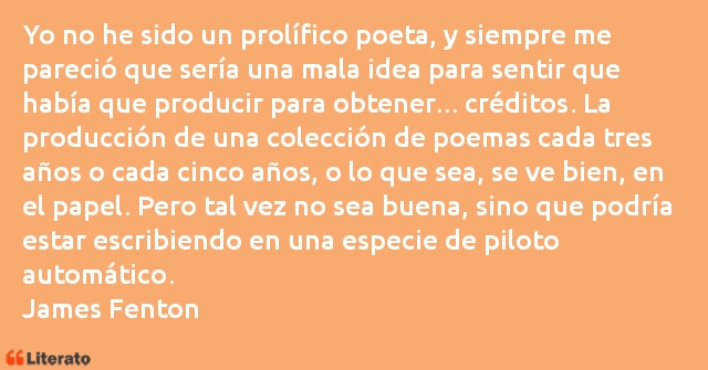 Frases de James Fenton