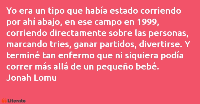 Frases de Jonah Lomu