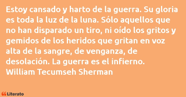 Frases de William Tecumseh Sherman