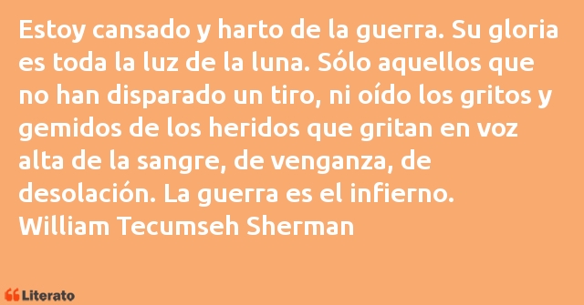 Frases de William Tecumseh Sherman