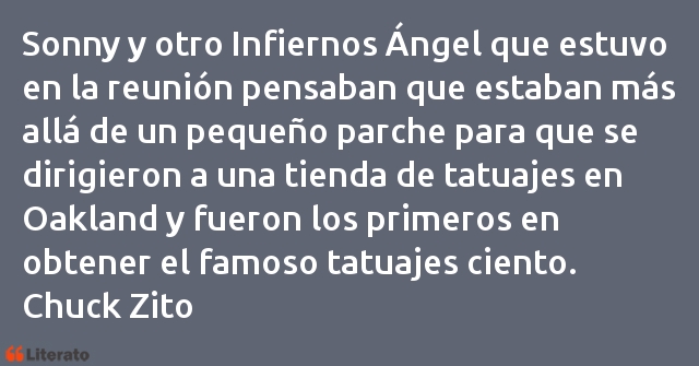 Frases de Chuck Zito