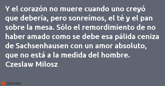 Frases de Czeslaw Milosz