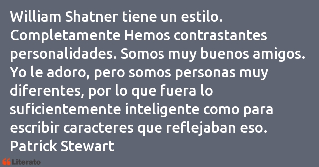 Frases de Patrick Stewart