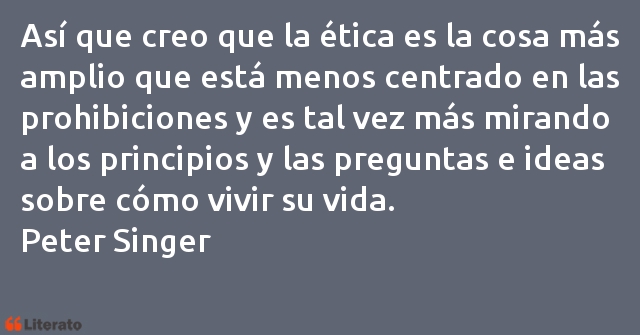 Frases de Peter Singer