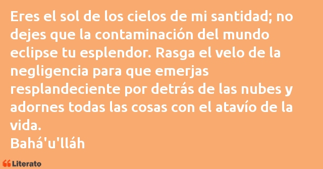 Frases de Bahá'u'lláh