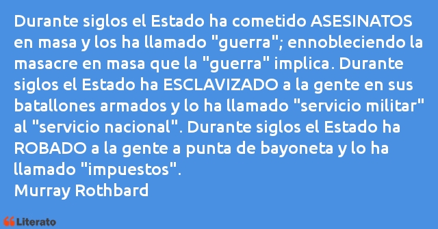 Frases de Murray Rothbard