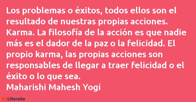 Frases de Maharishi Mahesh Yogi