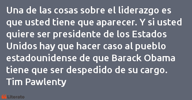 Frases de Tim Pawlenty