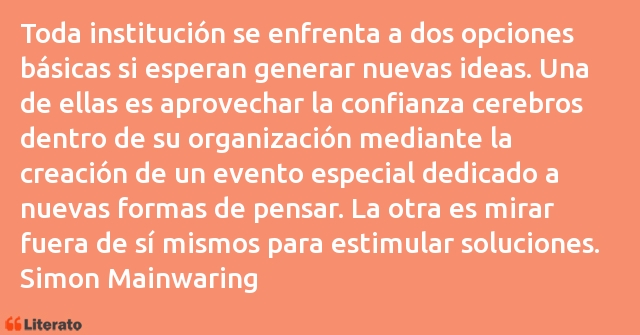 Frases de Simon Mainwaring