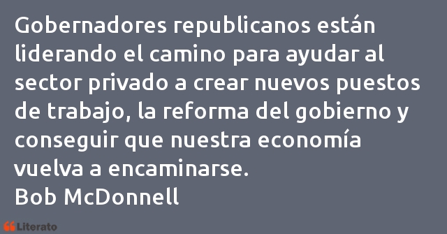 Frases de Bob McDonnell