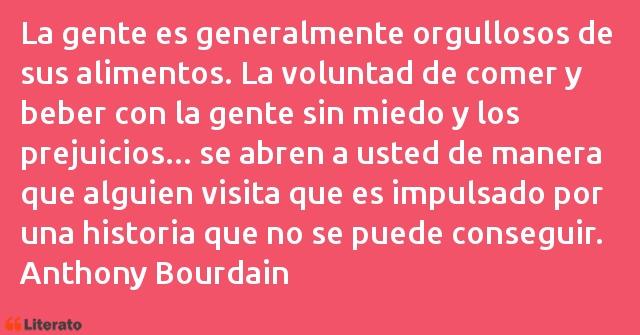 Frases de Anthony Bourdain