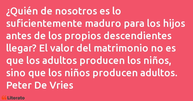 Frases de Peter De Vries