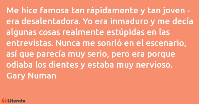 Frases de Gary Numan