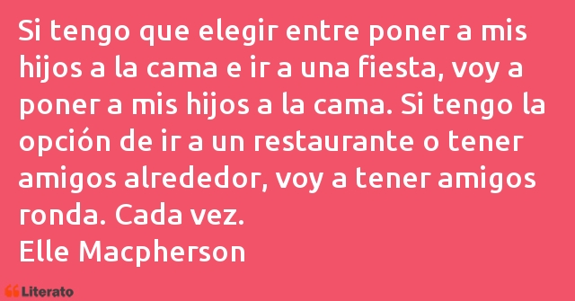 Frases de Elle Macpherson