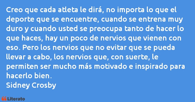 Frases de Sidney Crosby