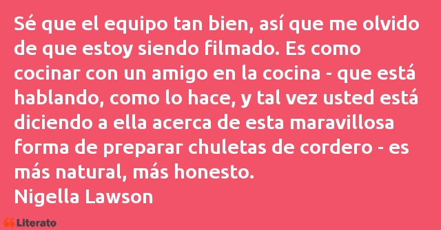 Frases de Nigella Lawson