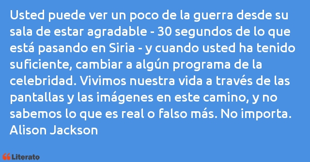 Frases de Alison Jackson