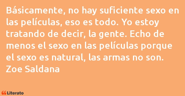 Frases de Zoe Saldana