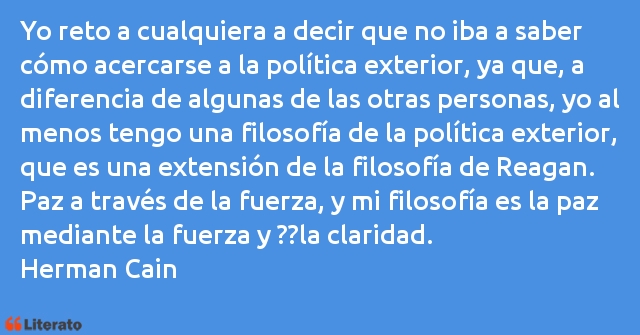 Frases de Herman Cain