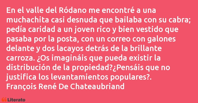 Frases de François René De Chateaubriand