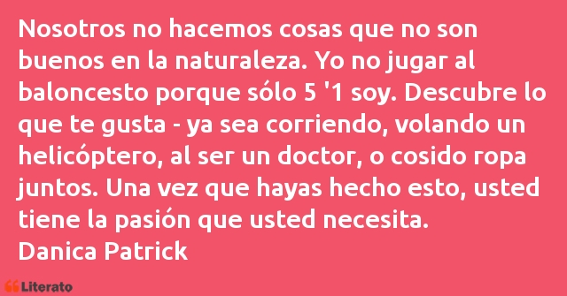 Frases de Danica Patrick