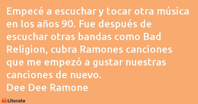 Frases de Dee Dee Ramone