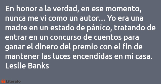 Frases de Leslie Banks