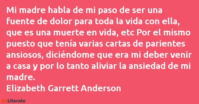 Frases de Elizabeth Garrett Anderson