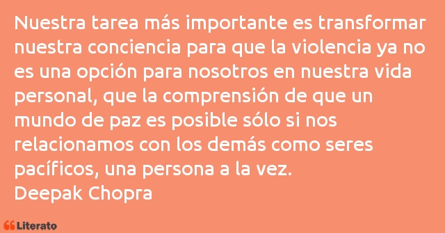 Frases de Deepak Chopra