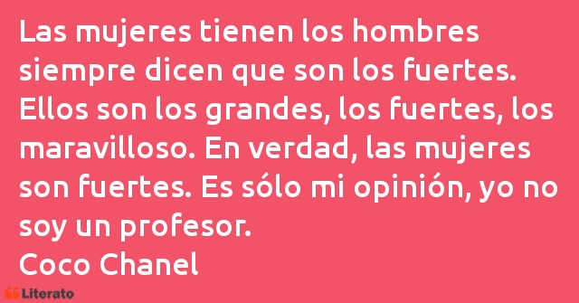 Frases de Coco Chanel