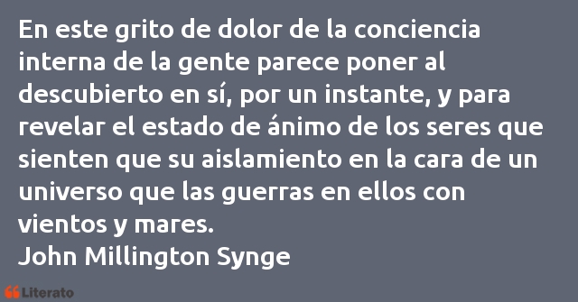 Frases de John Millington Synge