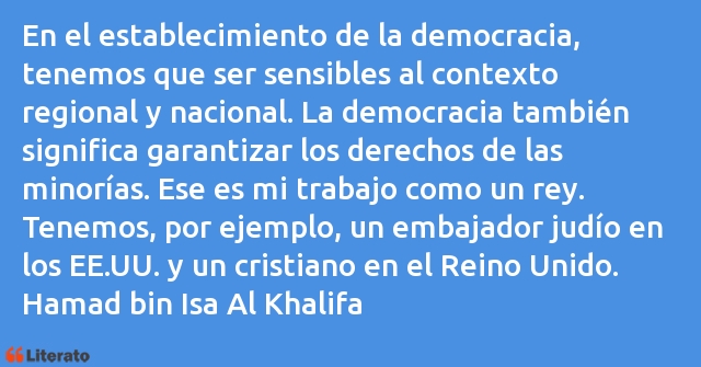 Frases de Hamad bin Isa Al Khalifa