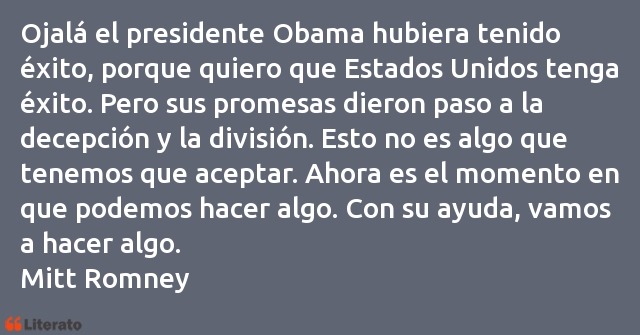 Frases de Mitt Romney