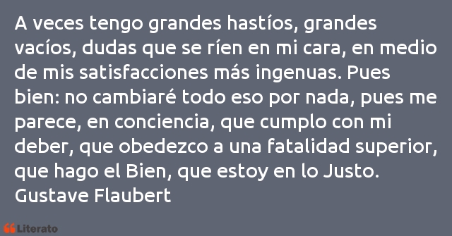 Frases de Gustave Flaubert