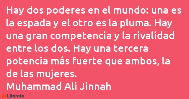 Frases de Muhammad Ali Jinnah