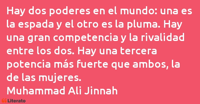 Frases de Muhammad Ali Jinnah