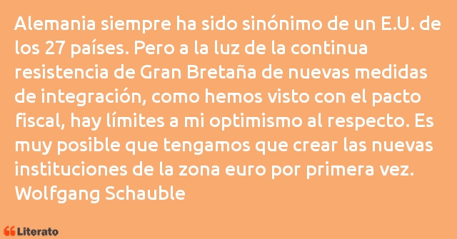 Frases de Wolfgang Schauble