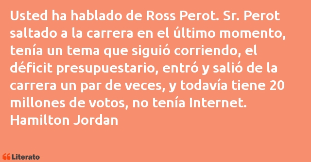 Frases de Hamilton Jordan